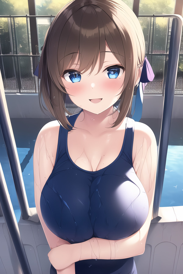 巨乳スク水