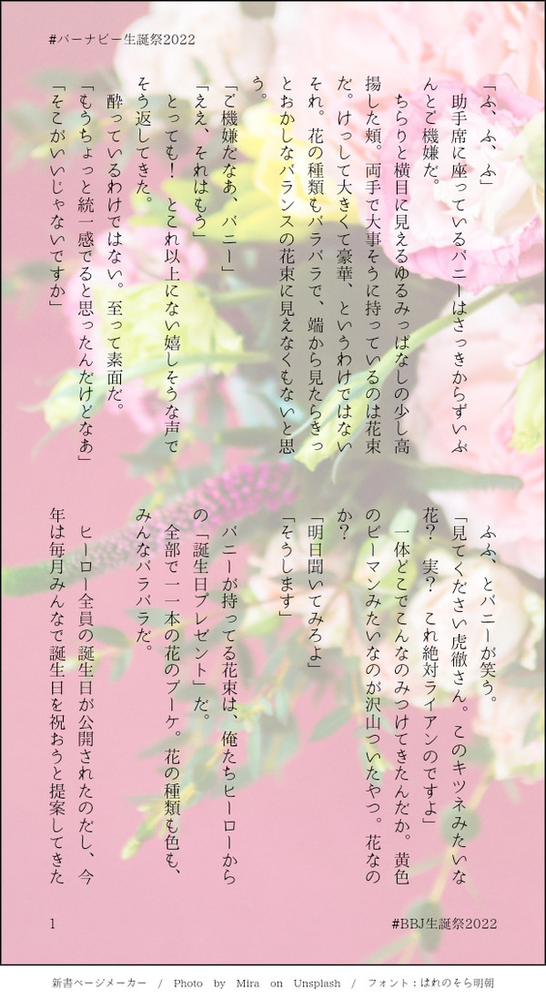 【虎兎】バーナビー生誕祭SS