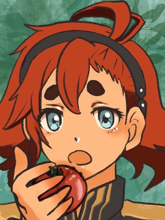 トマト食べる🍅スレッタちゃん