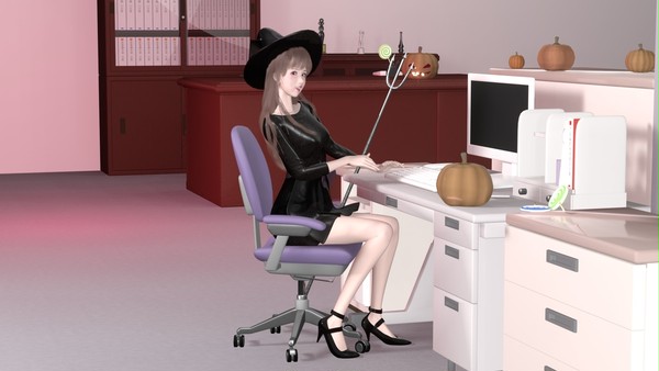 ハロウィン２０２２　魔女コスプレ娘