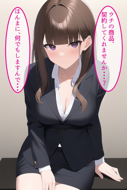 色仕掛けで契約取ろうとする先輩ＯＬ