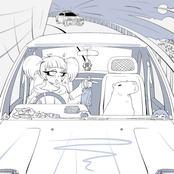 Inktober 07 // 旅行 (trip)