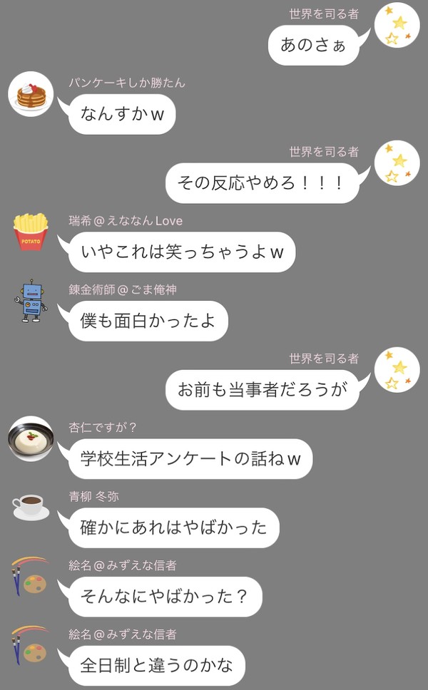 学校生活アンケート