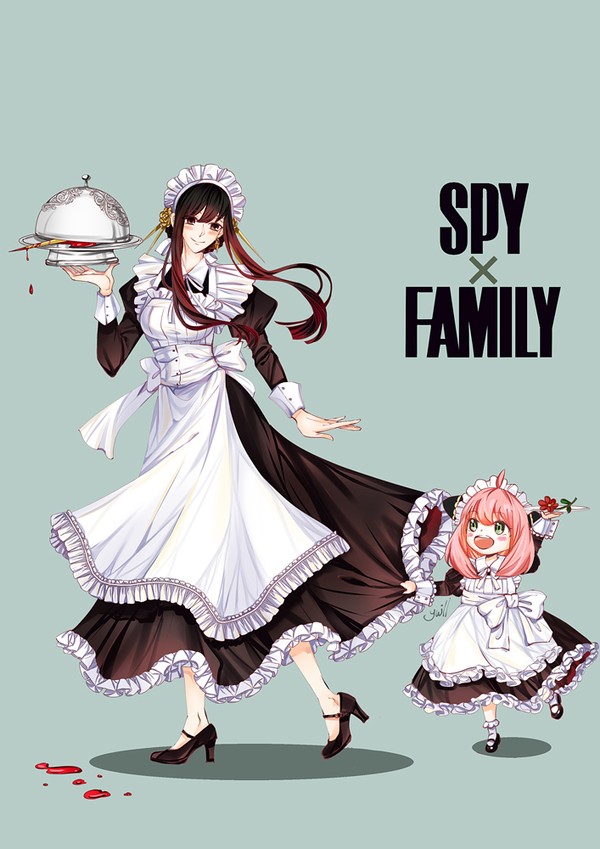 メイドのヨルとアーニャ