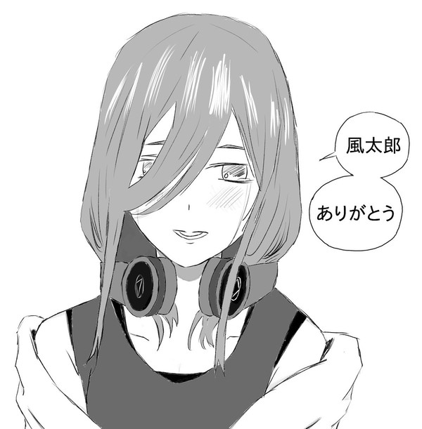 Sketch of Miku Nakano.