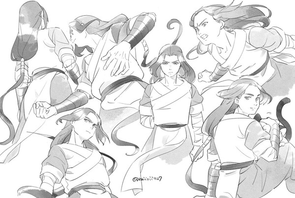 [ロシャオヘイセンキ]モノクロイラストまとめ