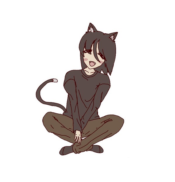 comfy cat girl