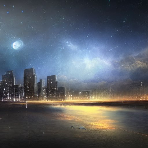 horizon 02(starry moon)