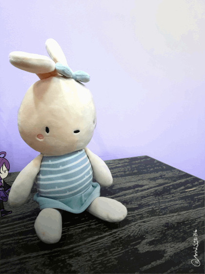 Mayoi and Rabbit Plush