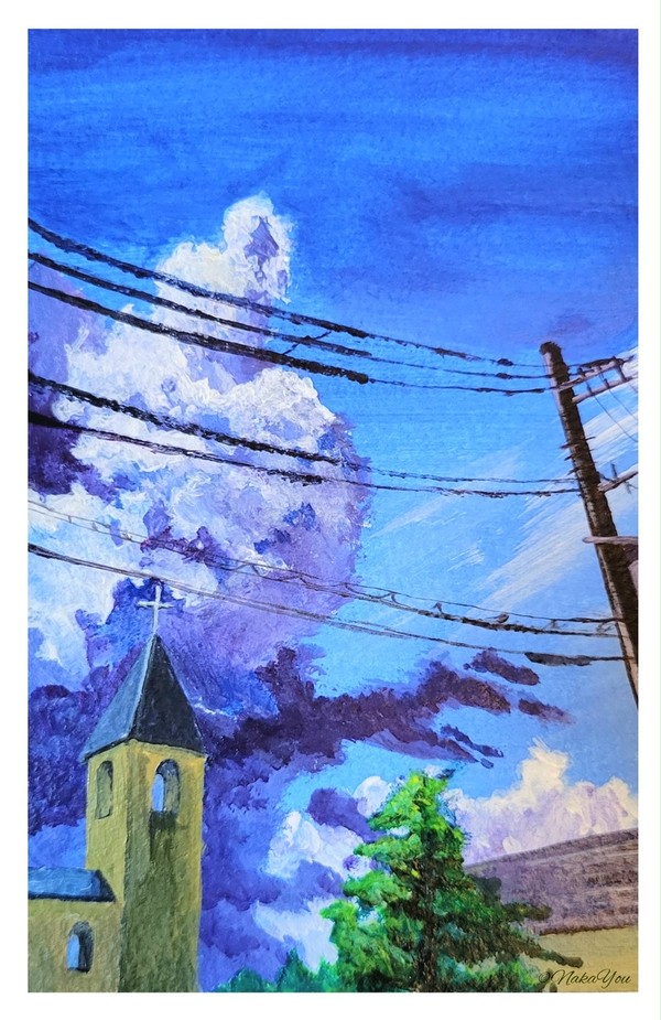 教会と空