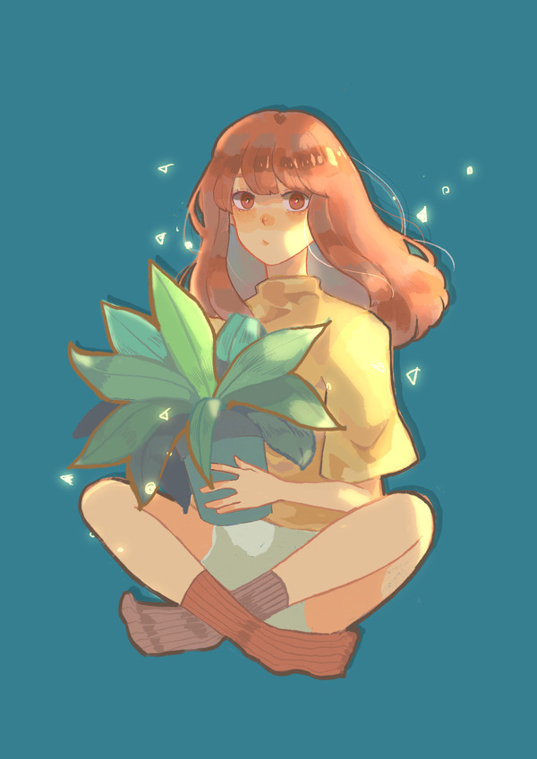 盆栽少女