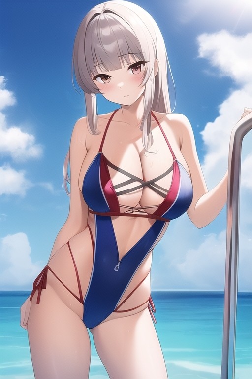 穿的凉快的女孩