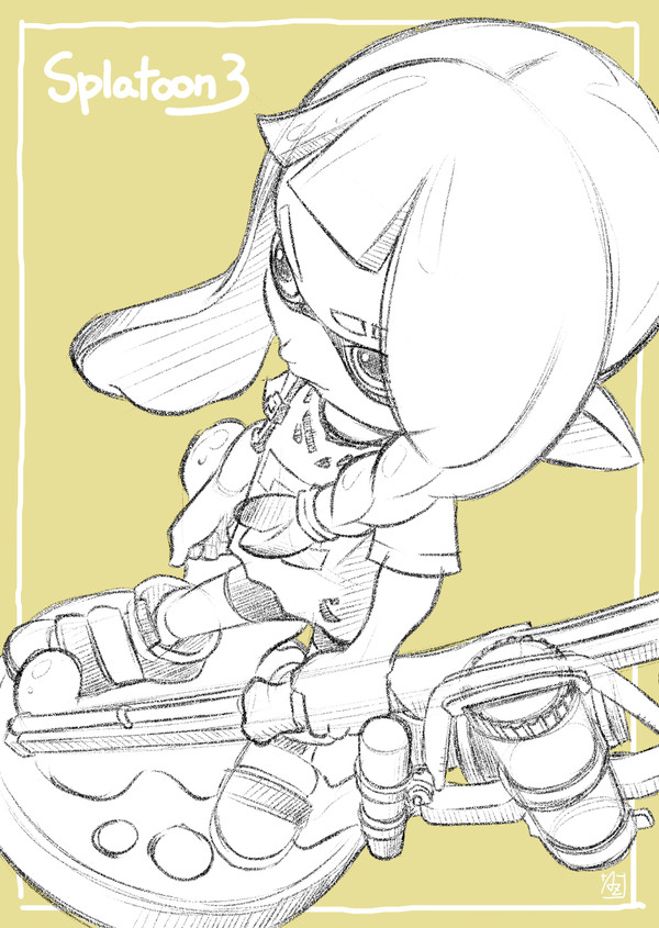 『スプラトゥーン３』より、イカ娘