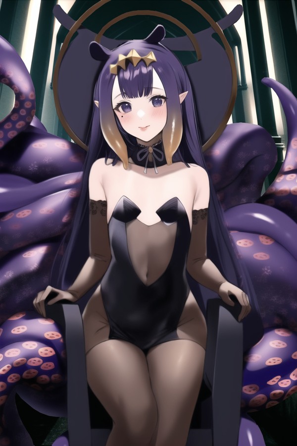 Ina on a throne