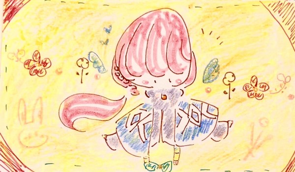 青雀花譜ちゃん🌸💙一発描き🕊