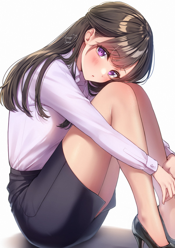 受付ちゃん日誌【30】黒タイツ差分あり - 1/2