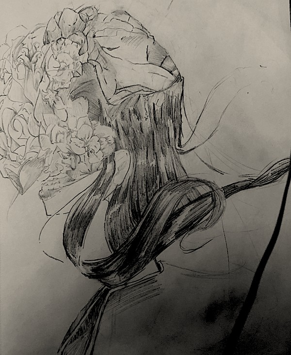 old witch sketch