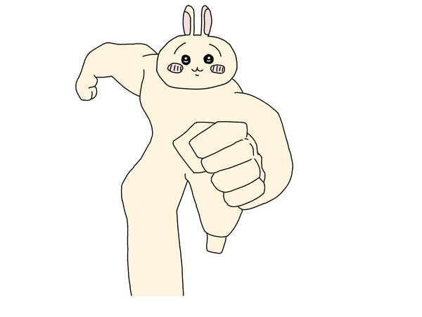 止まらないうさぎ(ちいかわ)
