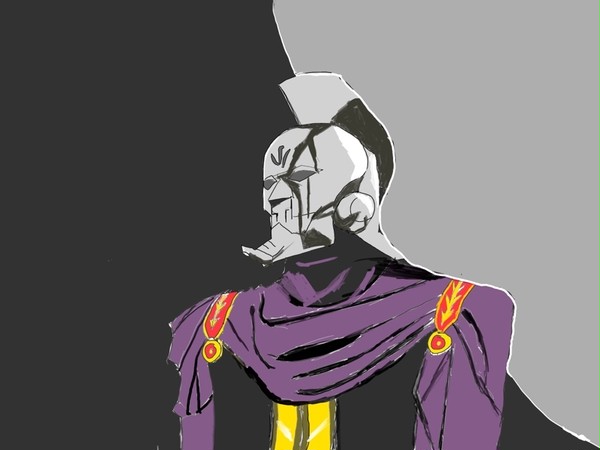 模写 鉄仮面(陰影あり)