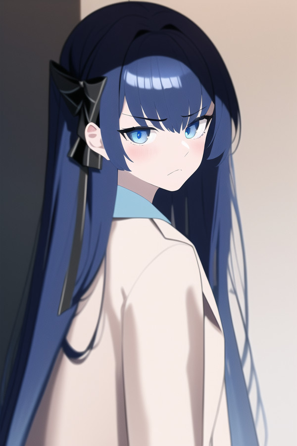 青髪の女性探偵
