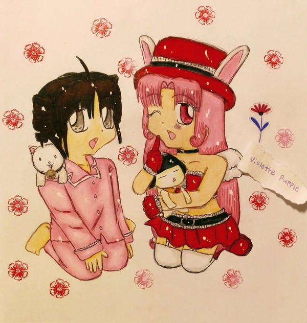Mitsuki and Meroko Chibi Fan Art