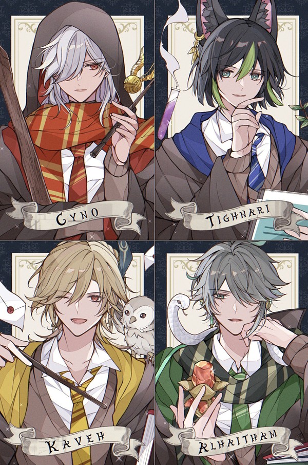 某魔法学校×スメール男子ズ