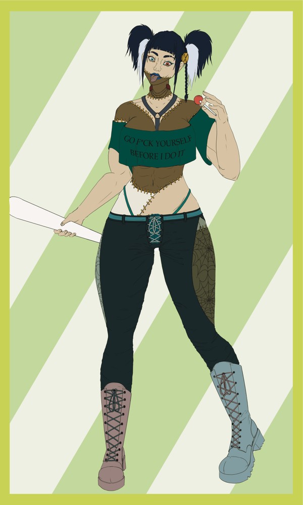 Frankenstein bride (flat colors)