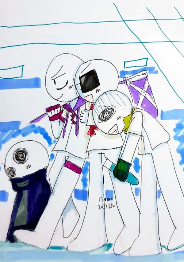 服着たもよん詰め。