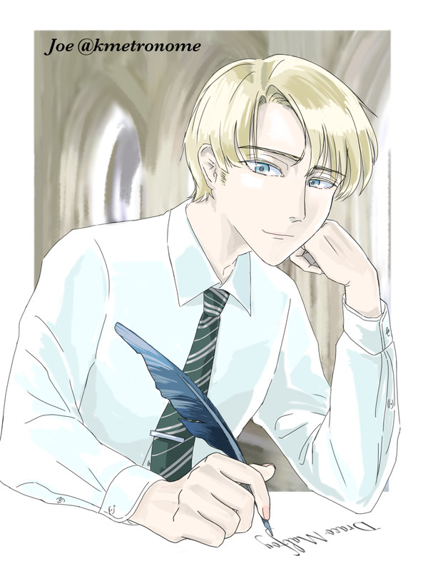 見つめるドラコ