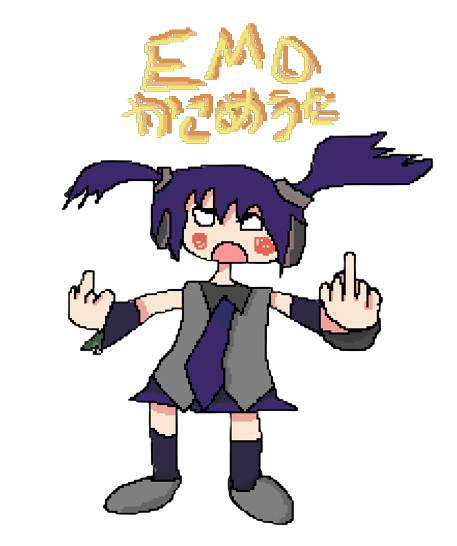 エモな初音ミクを描いてみた