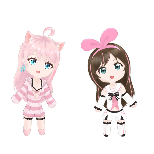 デフォルメな2人🎀#️⃣