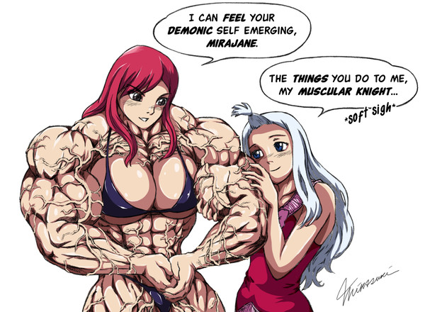 Erza and Mirajane