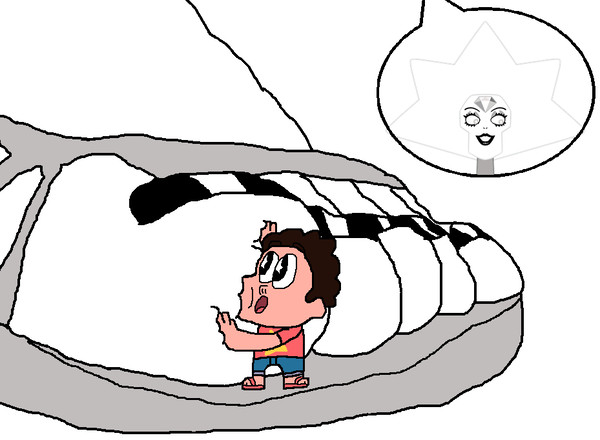 Cuddling White Diamond's Toe