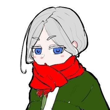 冬のもこもこした女の子