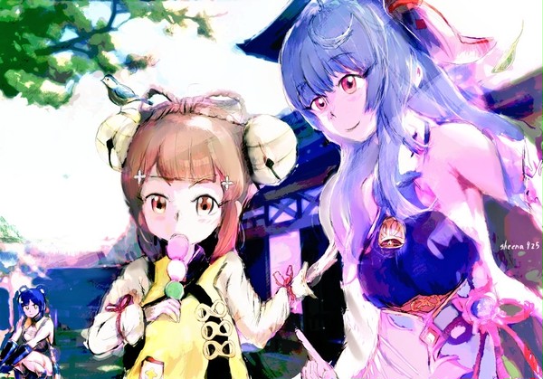 お世話係(?)と師匠で稲妻観光🐤