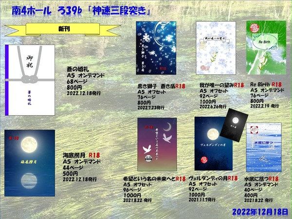 刻印の誇り17　お品書き　南ろ39b　「神速三段突き」