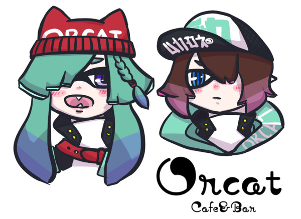 Orcatのふたりをイカちゃんにしてみた