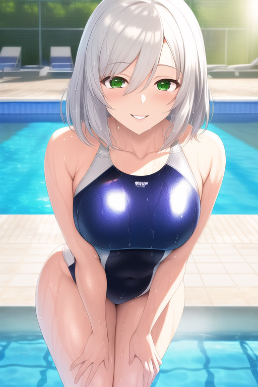 競泳水着女子たち - 1/7