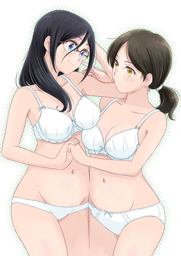 晴香とあすかと白下着