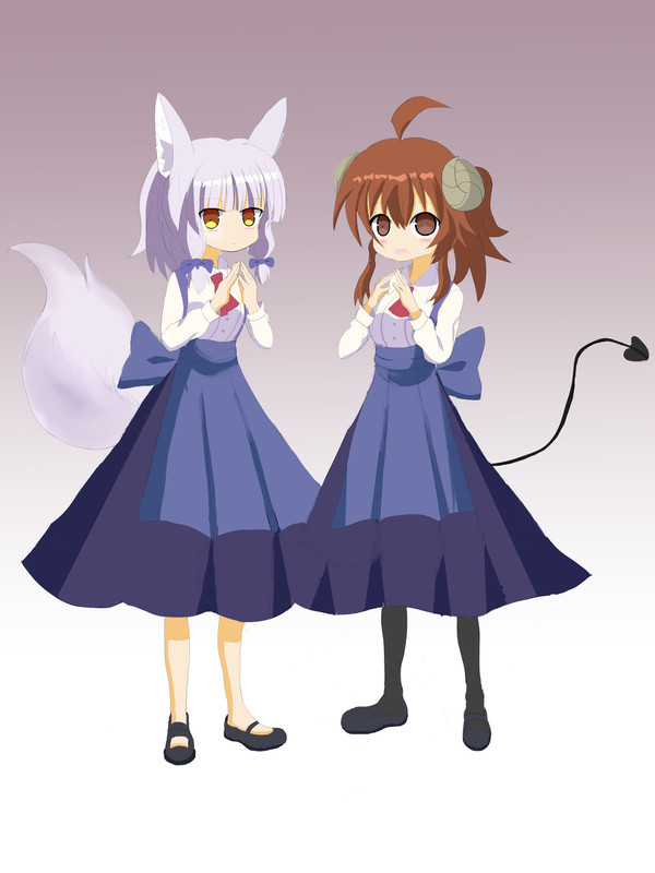 ふたりでリコくんポーズ