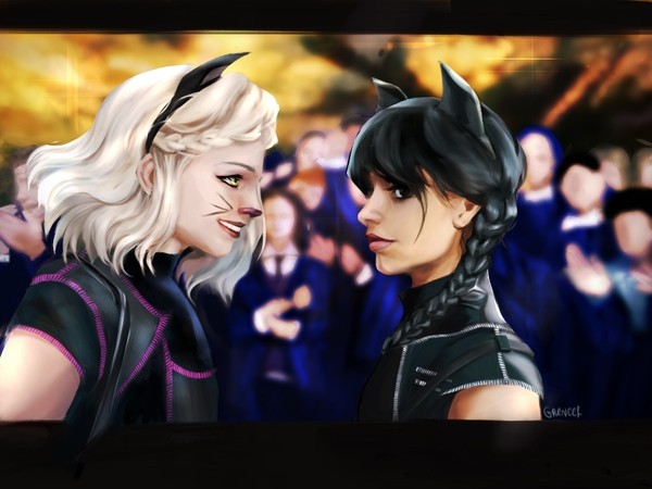 Wednesday and Enid