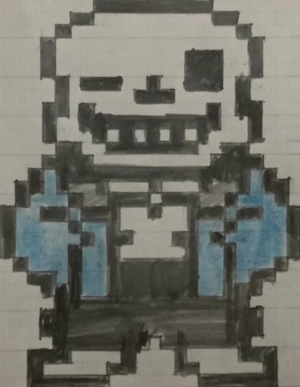 【ドット絵】サンズ　描いてみた