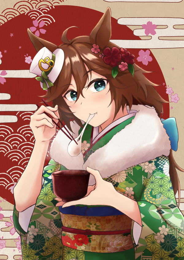 お正月イラスト　ミスターシービー