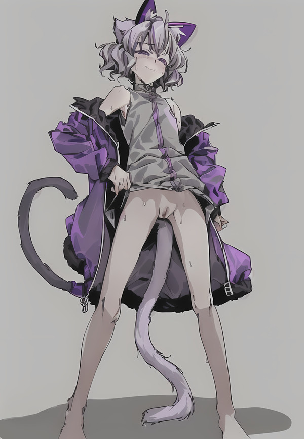 Nervous Cat Girl