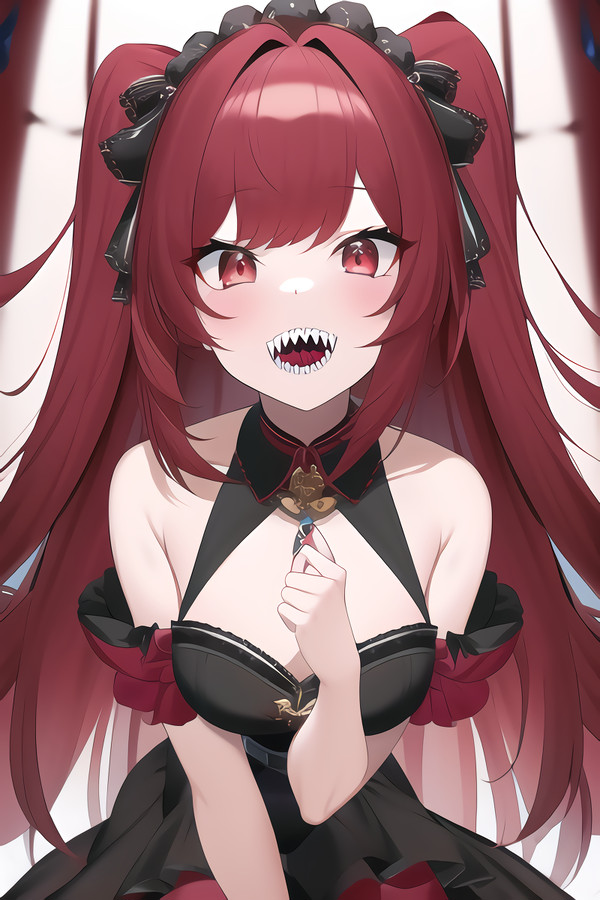 Little sharp teeth Maid Girl
