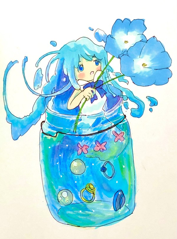 ネモフィラとメルク