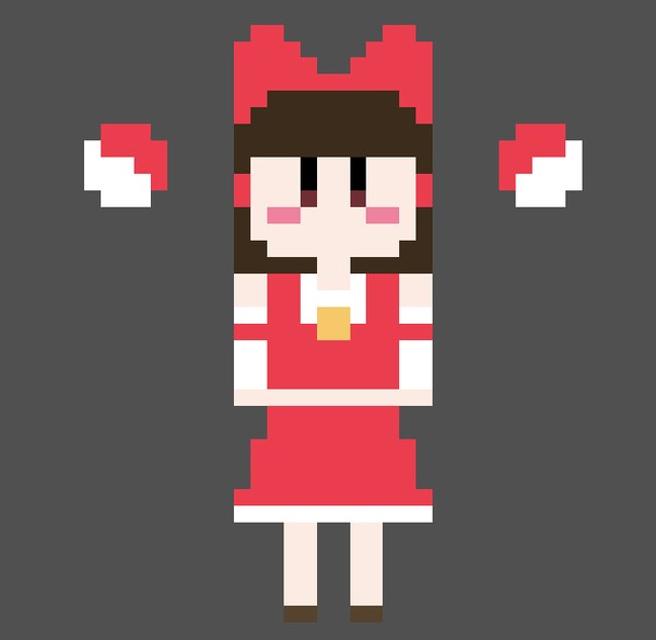 東方ドット絵 博麗霊夢