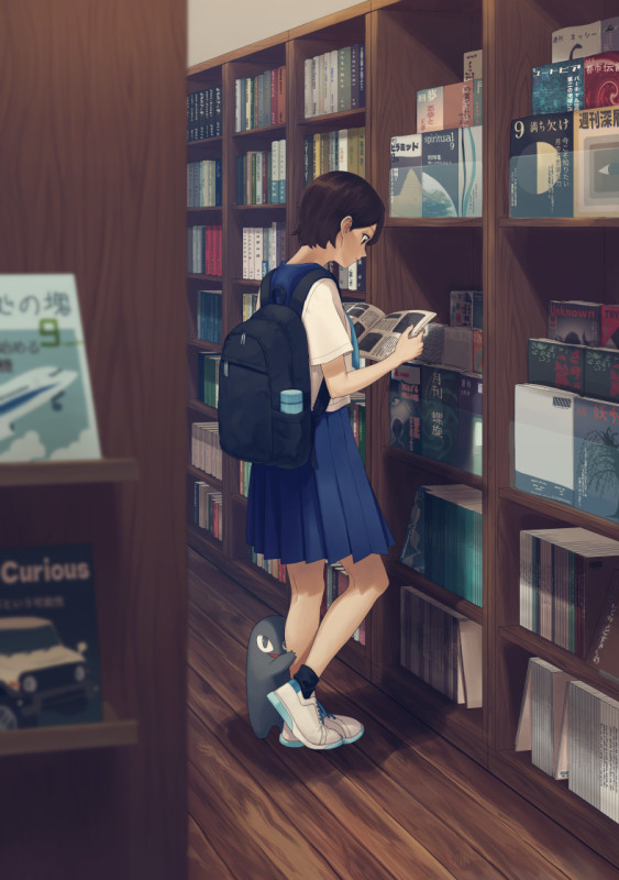 本屋にて