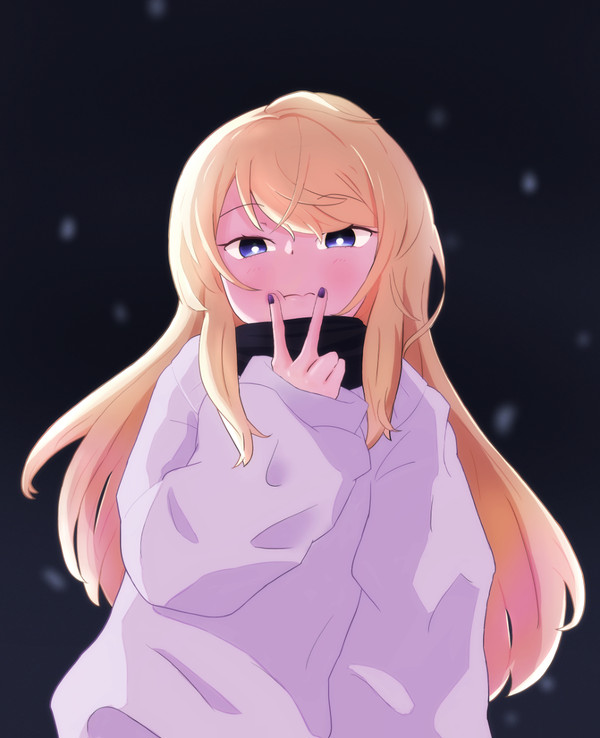 冬らしい絵を
