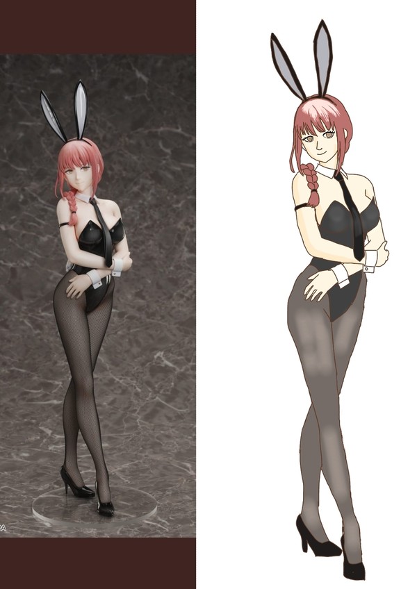 ハニーガールをしたマキマ